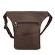SDFGH Men's Crossbody Bag Design Travel Pouch Fanny Pack Belt Bag (Color : Argento, Size : Light Grey)
