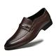 HJGTTTBN Leather Shoes Men Large Size Luxury Brand Business Men Dress Shoes Genuine Leather Formal Men Shoes Moccasins Oxford Shoes for Men Flats Shoes (Color : Brown, Size : 5.5 UK)