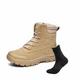 CLSQLXYJZC Men's Military Tactical Boots with Sports Socks, Desert Combat Boots Army Jungle Boots Lightweight Hiking Boots Breathable Military Combat Desert Boots (Color : Brown, Size : 7 UK)