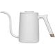 HFGMSZGG Kettles，Kettle,Stainless Steel Drip-Type Long-Mouth Water Kettle, for Kitchen Home Trave Office/White