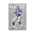 Tom Brady Famous Football Player New England Patriots Tom Brady Sports Poster 9 Poster Print Art Wall Painting Canvas Posters Modern Bedroom Decor 24x36inch(60x90cm)