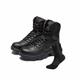 Military Combat Desert Boots, Men Leather Side Zip Desert Combat Boots with Sports Socks Breathable Jungle Hiking Boots Waterproof Tactical Boots (Color : Black, Size : 7 UK)