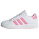 adidas Grand Court Lifestyle Tennis Lace-Up Shoes Sneaker, Cloud White/Bliss Pink/Clear Pink, 4 UK Child