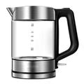 Glass Electric Kettle 1.5L Cordless Water Kettle With Blue LED, Fast Boil, Auto Shut-Off, Stainless Steel Inner Lid & Bottom - Eco Friendly Tea Kettle