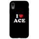 Hülle für iPhone XR Ace Name Geschenk, I Love Ace, Heart Ace