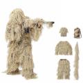 HAZARA 5 in 1 Ghillie Suit for Men 3D Camouflage Hunting Apparel Ghillie Suit Material Including Jacket, Pants, Hood, Carry Bag Airsoft Ghillie Suit for Military,Sniper Airsoft,DryGrass-Adults