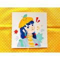 Lemon Hat Girl - Citrus Cute Friend Summer Lemonade Pal Blue Hair Clay Earrings Colorful Lime Juice Flavor Felt Cap