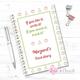 Personalised Food Diary - If You Bite It Write It, Snack Track Diet Journal Slimming World Compatible Ww Friendly