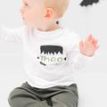 Personalised Frankenstein - Halloween Printed Top | Kids T-Shirt Childrens Gift, Present For Little Boy With Name On H05T