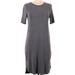 Athleta Dresses | Athleta Size Xs Easy Summer Tee Teeing Around Gray T-Shirt Dress Short Sleeve G | Color: Gray | Size: Xs