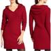Athleta Dresses | Athleta Cable Knit 100% Merino Wool Outdoor Coastal Hooded Borealis Dress Sz Xs | Color: Red | Size: Xs