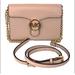 Michael Kors Bags | Michael Kors Vanna Phone Crossbody Clutch Bag Pink Beige Pebbled Leather | Color: Cream/Pink | Size: Os