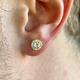 Mens Earrings, Gold Diamond Stud Sterling Silver Earrings Men, Small Earring, Cz Diamonds Men Jewelry - By Twistedpendant
