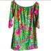 Lilly Pulitzer Dresses | Lilly Pulitzer Off The Shoulder Dress | Swim Cover Up | Casual Dress | Color: Green/Pink | Size: Various
