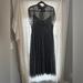 Kate Spade Dresses | Kate Spade Houndstooth Chiffon Dress Nwt | Color: Black/White | Size: 14