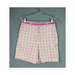 Lilly Pulitzer Shorts | Lilly Pulitzer Women's Size 6 Plaid Shorts Bermuda Golf Pink Green White | Color: Green/Pink | Size: 6