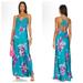 Free People Dresses | Free People Forever Yours Maxi Dress In River Combo Womens Size Large | Color: Blue | Size: L