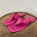 Anthropologie Shoes | Anthropologie Maeve Fuchsia Pink Puffy Knotted Flat Sandals Women's Size 10 M | Color: Pink | Size: 10