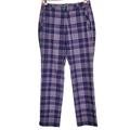 Nike Pants & Jumpsuits | Nike Golf Tour Performance Dri Fit Plaid Straight Stretch Women's Size 2 | Color: Purple/White | Size: 2