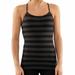 Lululemon Athletica Tops | Lululemon Power Y Tank Top Women Shelf Bra Racerback Yoga Gym Women's Size 8 | Color: Black/Gray | Size: 8