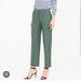 J. Crew Pants & Jumpsuits | J Crew High Rise Straight Leg Patio Pants In Super 120's Wool, 2 (26) | Color: Green | Size: 2