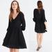 Madewell Dresses | Madewell 100% Silk Moonblossom Ruffle-Sleeve Dress Size 10 Black | Color: Black | Size: 0