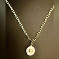 Coach Jewelry | Coach Signature C Fresh Water Coin Pearl Necklace | Color: Gold/White | Size: Os