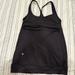 Lululemon Athletica Tops | Lululemon Open Back Tank With Bra | Color: Black | Size: 6