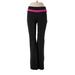 Reebok Active Pants - Mid/Reg Rise: Black Activewear - Women's Size Large