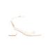 Nine West Heels: Ivory Solid Shoes - Women's Size 11 - Open Toe