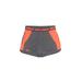 Under Armour Athletic Shorts: Orange Color Block Activewear - Women's Size Small