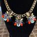 J. Crew Jewelry | J. Crew Multicolored And Gold Crystal Art Deco Statement Collar Necklace | Color: Gold/Silver | Size: Os