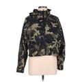 Love Tree Windbreaker Jacket: Short Green Camo Jackets & Outerwear - Women's Size Large