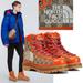 Gucci Shoes | Gucci Mens Boots X North Face Canvas Orange Leather Lace-Up Ankle 9 9.5 Us | Color: Orange/Tan | Size: 9.5