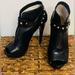 Michael Kors Shoes | Michael Kors “Ailee” Black Leather Stiletto Booties - Size 9 | Color: Black | Size: 9