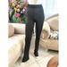 Zara Pants & Jumpsuits | New Zara Shimmery Glitter Metallic Stretchy Ribbed Knit Flare Pant Black/Gold | Color: Black/Gold | Size: S