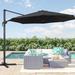 LIVOOSUN 11Ft Cantilever Patio Umbrella,Offset Hanging Umbrella