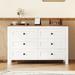 6 Drawers Retro Farmhouse Style Wooden Dresser for Bedroom