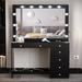 Boahaus LLC Vanity Wood in Black | 58.2 H x 47.3 W x 16.9 D in | Wayfair W.16.31-02-6105-11B-6208-07