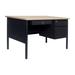 Flash Furniture Cambridge 47.75 Teacher Desk | 29.25 H x 47.75 W x 30 D in | Wayfair GC-M-BLK-173-WHTOAK-GG