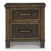 Signature Design by Ashley Wyattfield Nightstand | 27.75 H x 26 W x 20 D in | Wayfair B759-92