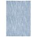 Blue 96 x 24 x 0.25 in Area Rug - Martha Stewart Rugs Striped Power Loom Polyester Area Rug in Polyester | 96 H x 24 W x 0.25 D in | Wayfair