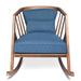 Robert Allen Made To Order Solid Wood Rocking Chair | 33 H x 27 W x 38 D in | Wayfair FUR-RA-0020-Drom 52-Walnut