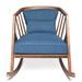 Robert Allen Made To Order Solid Wood Rocking Chair | 33 H x 27 W x 38 D in | Wayfair FUR-RA-0020-Drom 52-Jacobean