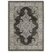 Gray/White 92.52 x 62.99 x 0.31 in Area Rug - Stylehaven Calais Medallion Grey/Beige Area Rug Polyester | 92.52 H x 62.99 W x 0.31 D in | Wayfair
