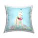 Stupell Industries Party Alpaca Fun Confetti Outdoor Printed Pillow by Lemon & Sugar | 18 H x 18 W x 7 D in | Wayfair plb-471_osq_18x18