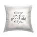 Stupell Industries These Are The Good Old Days Family Home Word Design Pillow Outdoor Pillow by Daphne Polselli | 18 H x 18 W x 7 D in | Wayfair