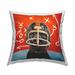 Stupell Industries Black Dog Football Helmet Red Sports Plays Outdoor Printed Pillow by Lucia Heffernan | Wayfair pla-948_osq_18x18