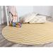 White/Yellow Round 8' Area Rug - Wade Logan® Arzilla Striped Yellow Area Rug, Polypropylene | Wayfair 441ADA605EEE46AAB2904DA73AF689FF