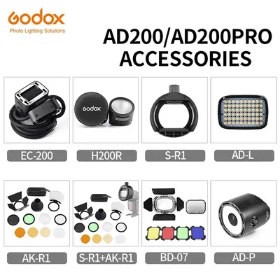Godox S-R1 AK-R1 BD-07 h200r EC-200 AD-P AD-L Blitzlicht adapter Scheunentor snoot Farbfilter